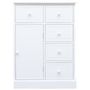 Voir la diapositive 5 : VIDAXL Buffet avec 10 tiroirs Blanc 113x30x79 cm Bois