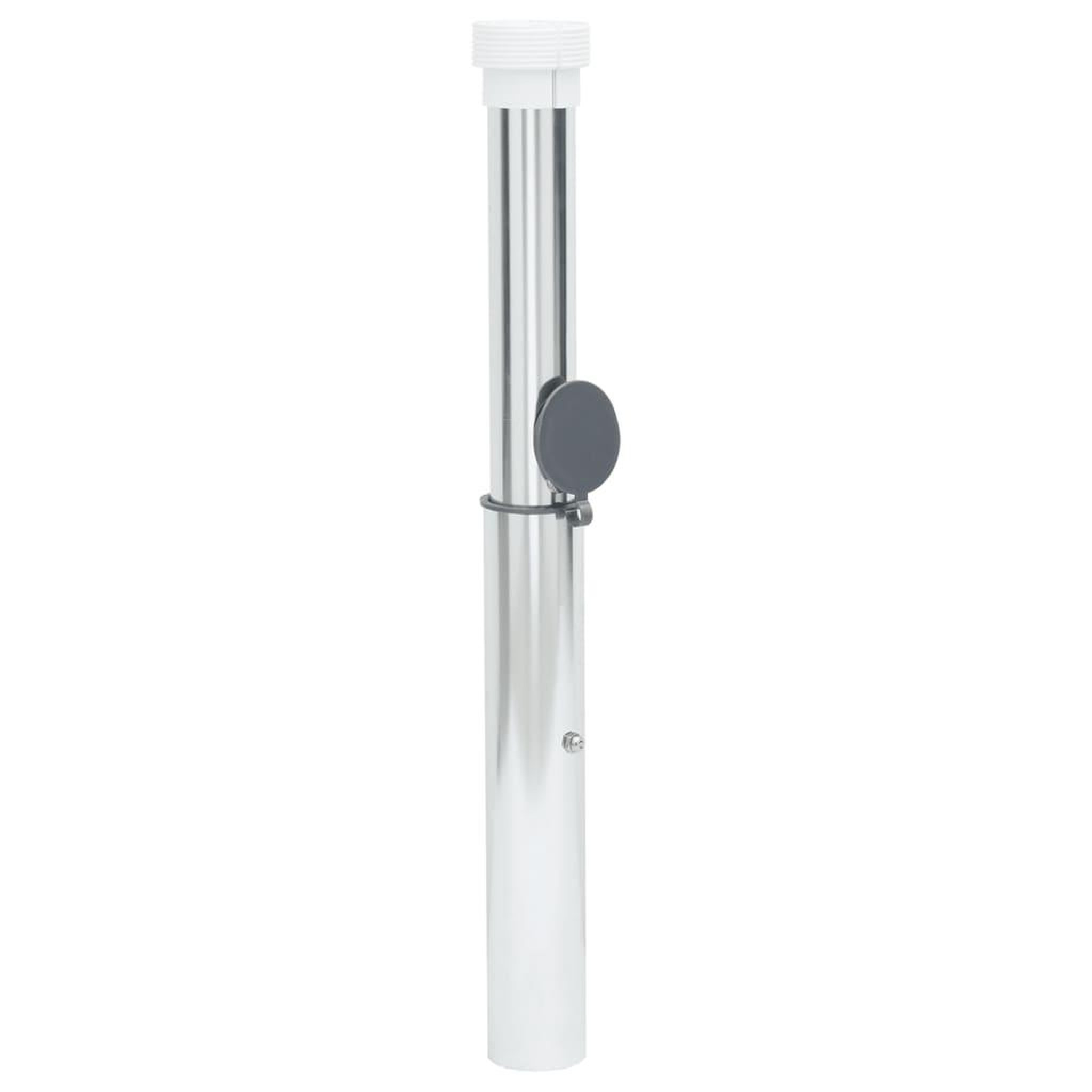 Voir la diapositive 4 : VIDAXL Base de parasol enterree pour mat 40-50 mm argente aluminium
