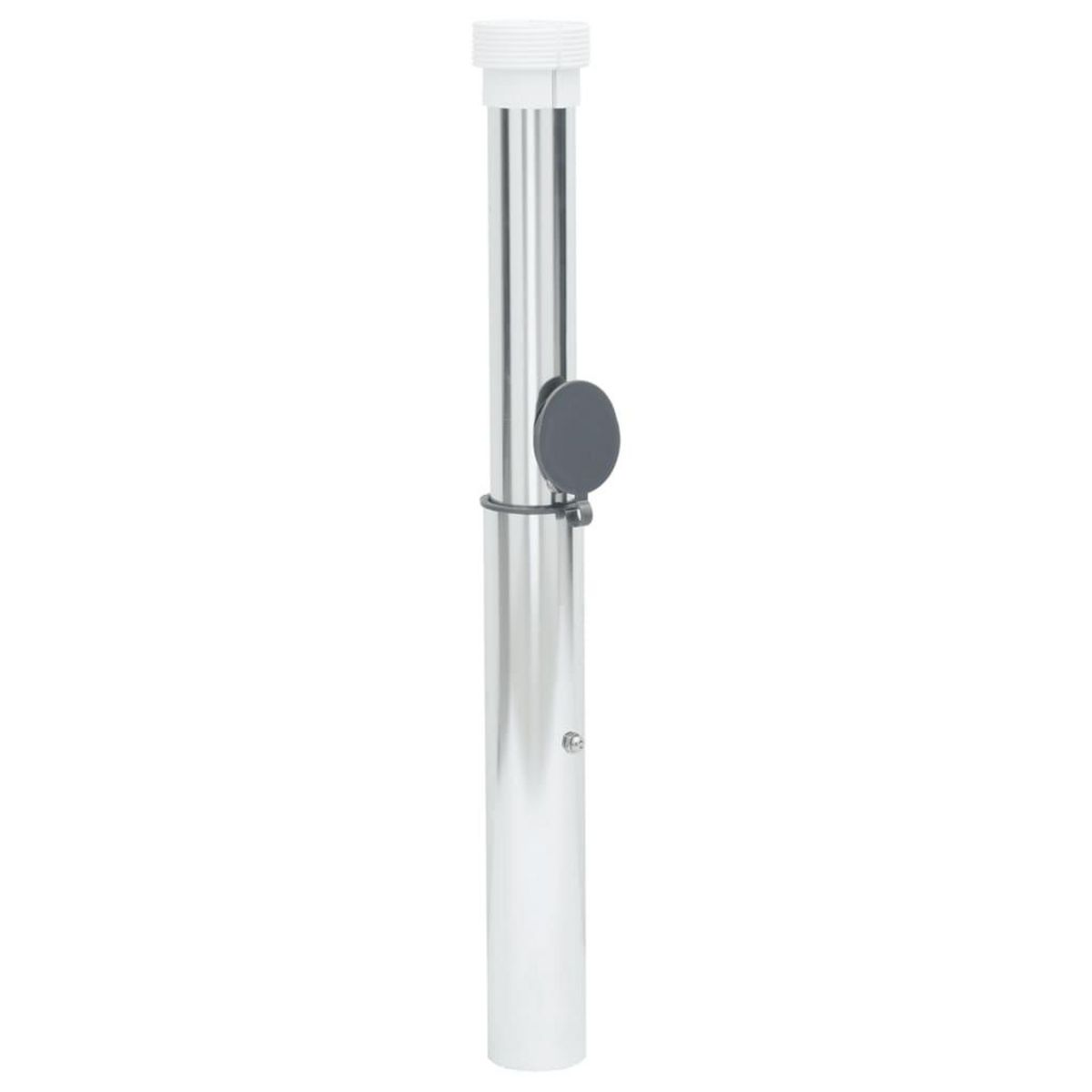 VIDAXL Base de parasol enterree pour mat 40-50 mm argente aluminium