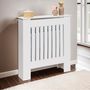 Voir la diapositive 2 : ID MARKET Etagère murale pour radiateur - cache radiateur blanc