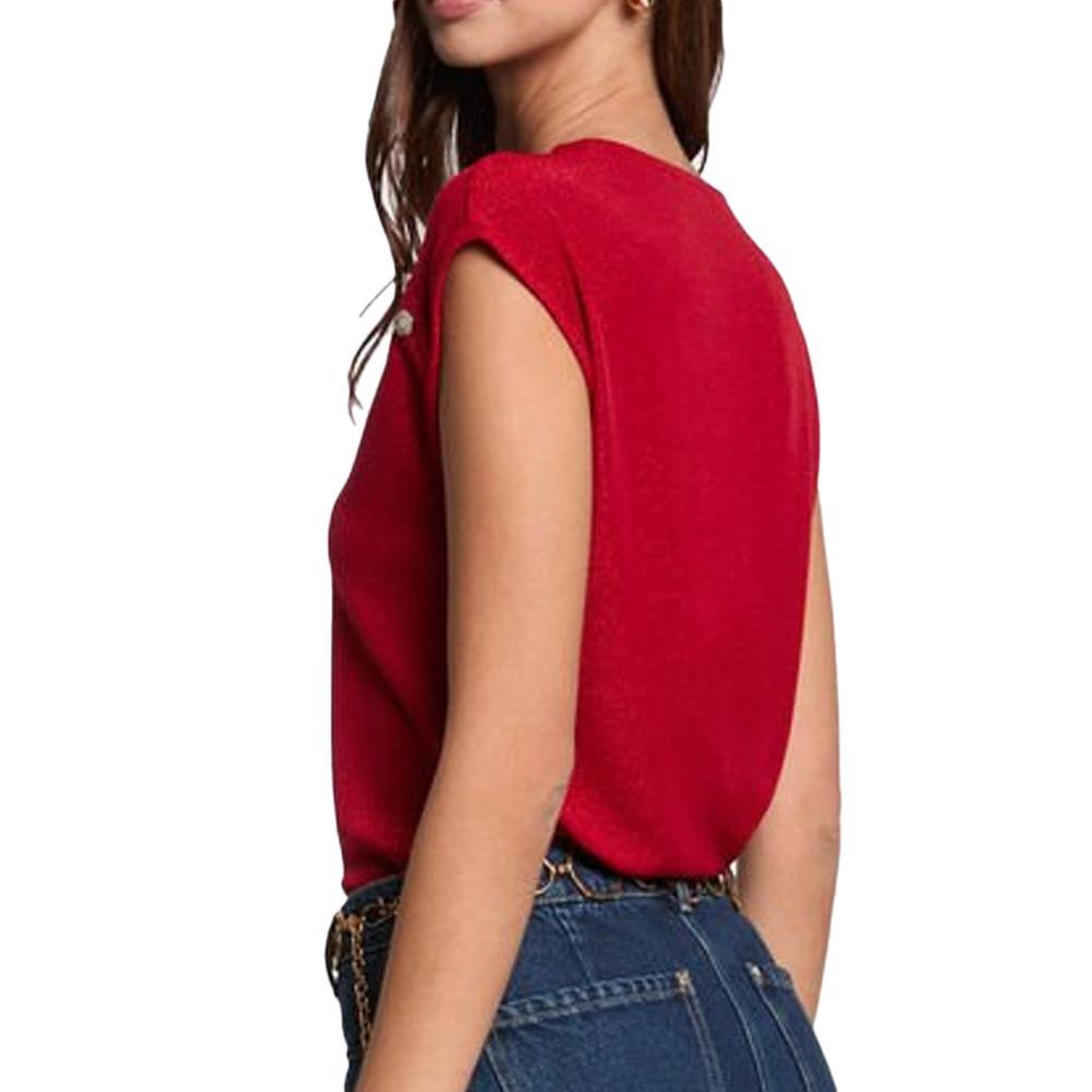 Voir la diapositive 2 : MORGAN T-Shirt Rouge Femme Morgan DILI