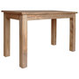 Voir la diapositive 1 : VIDAXL Table a manger bois d'acajou massif 120x60x77 cm