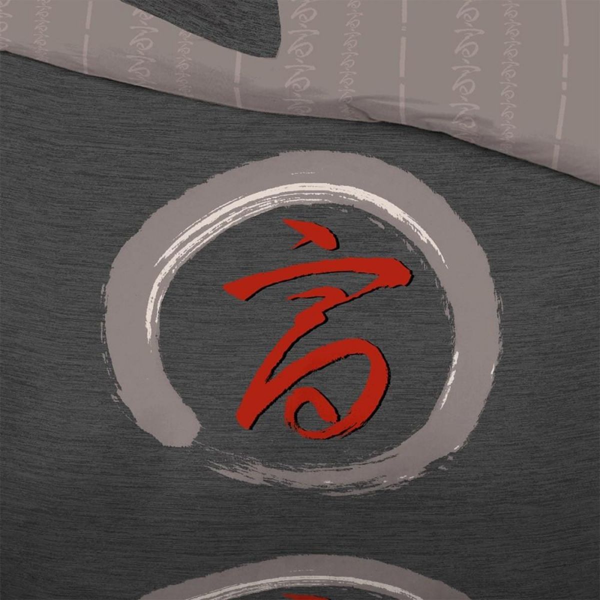 Dourev Housse de couette 240x220 Zen Spirit + 2 taies coton 57 fils