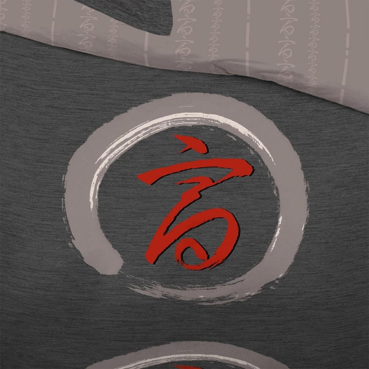 Dourev Housse de couette 240x220 Zen Spirit + 2 taies coton 57 fils