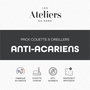 Voir la diapositive 3 : ATELIERS DU NORD Pack Couette Chaude + oreillers Anti Acariens