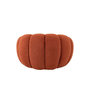 Voir la diapositive 4 : Paris Prix Fauteuil Coquillage en Tissu  Fleur  101cm Rouille