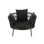 Voir la diapositive 2 : Paris Prix Fauteuil de Jardin  Poa  118cm Noir