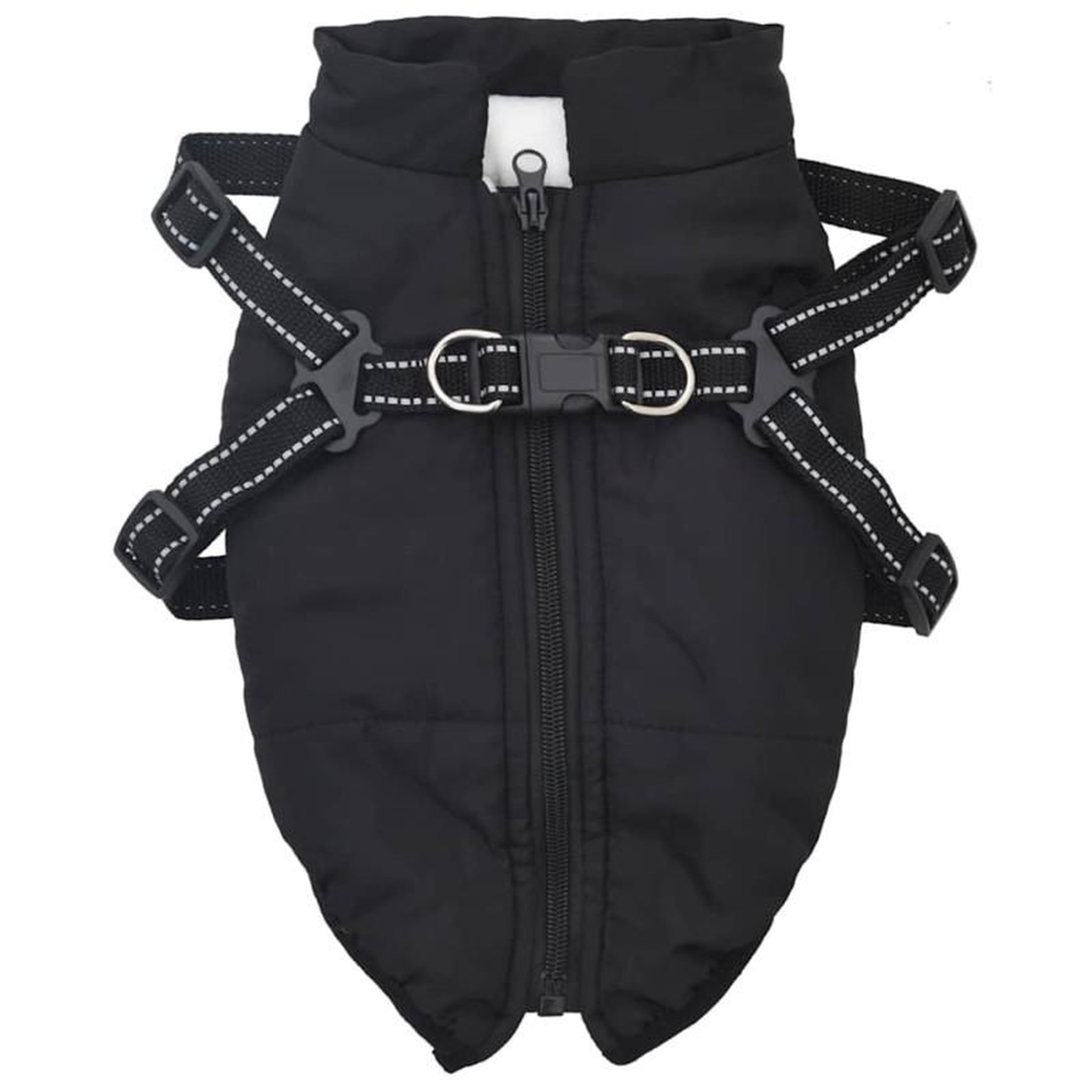 Voir la diapositive 2 : VIDAXL Manteau pour chiens avec harnais imperméable réfléchissant L36
