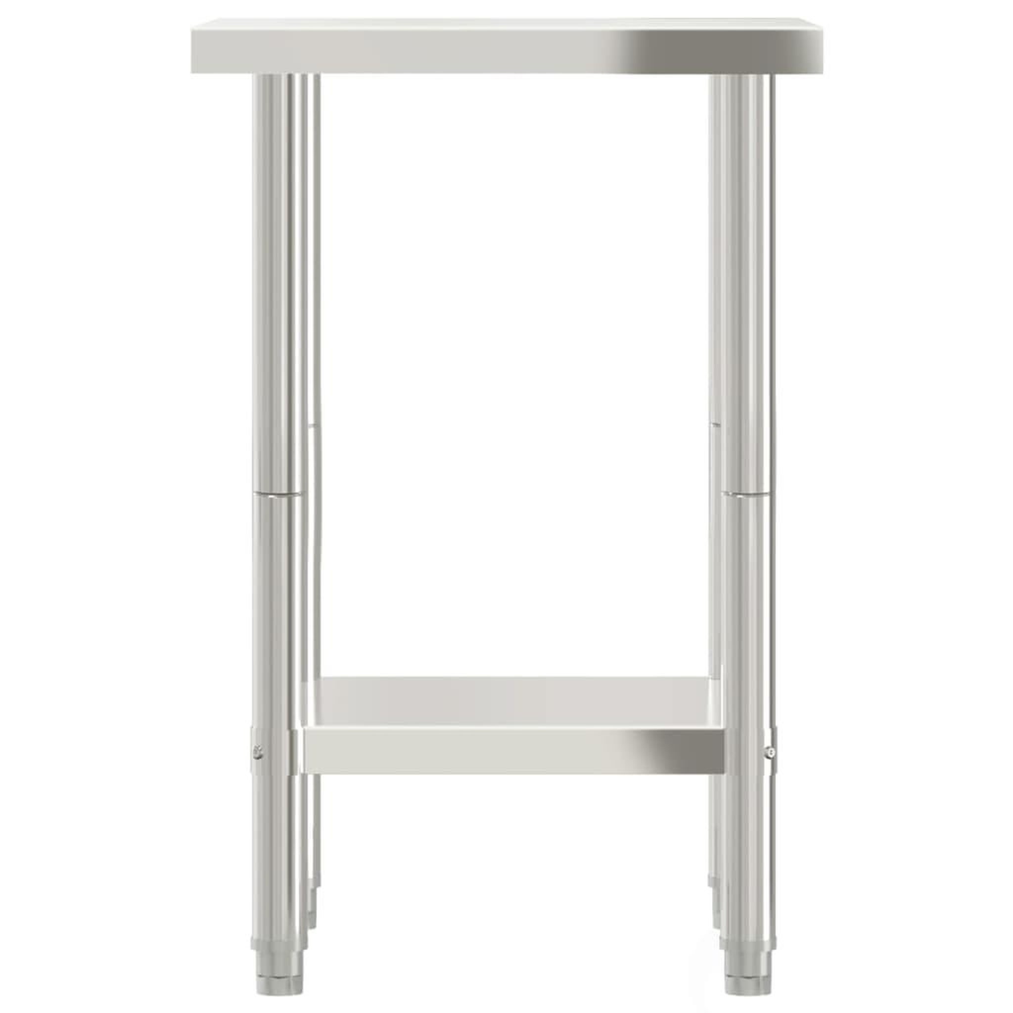 Voir la diapositive 5 : VIDAXL Table de travail de cuisine 55x55x85 cm acier inoxydable