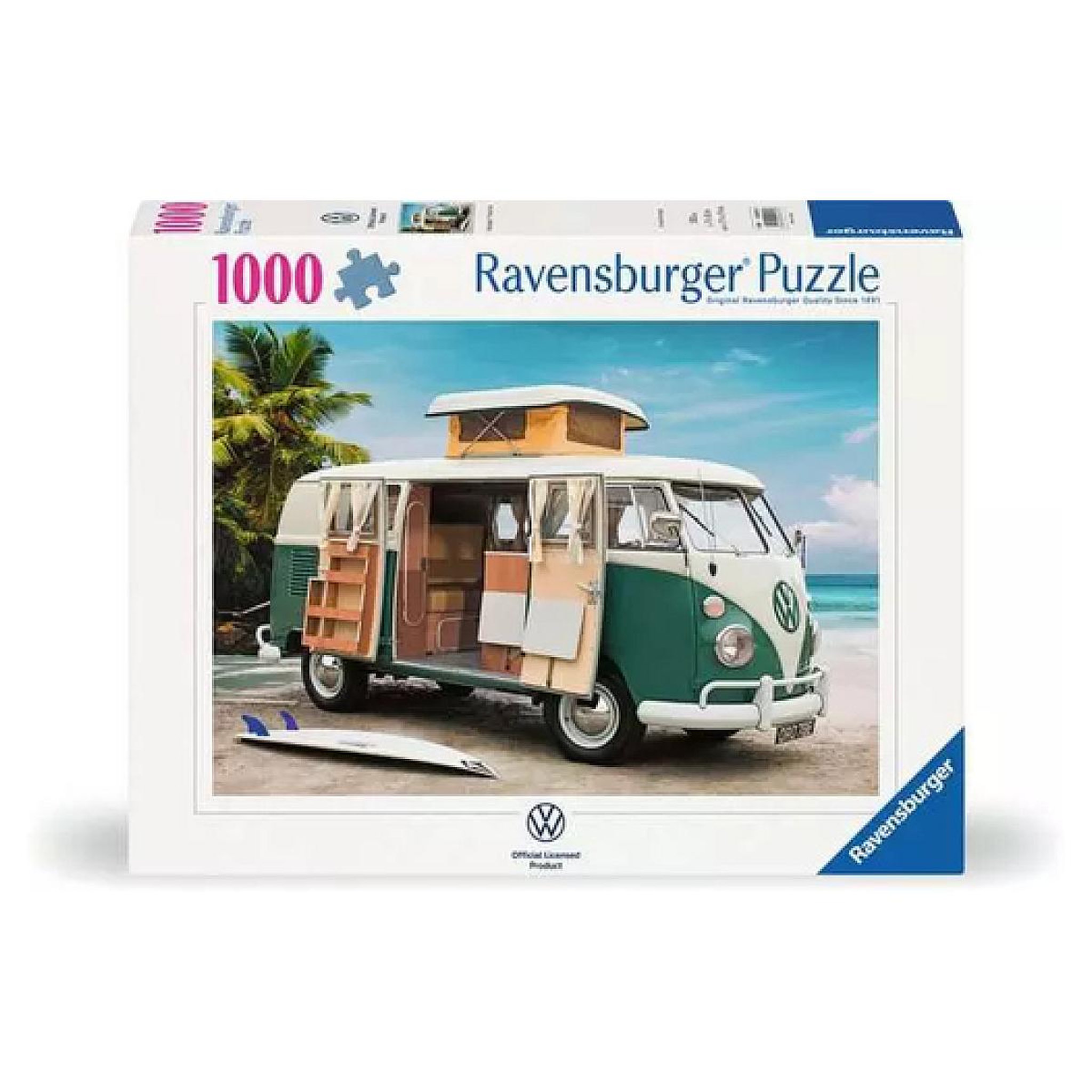 Voir la diapositive 2 : RAVENSBURGER puzzle 1000 pièces - Volkswagen T1 Camper Van