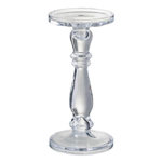 Paris Prix Bougeoir en Verre Design  Leti  27cm Transparent