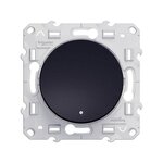 Schneider Electric Interrupteur VV, à voyant lumineux Odace, gris anthracite
