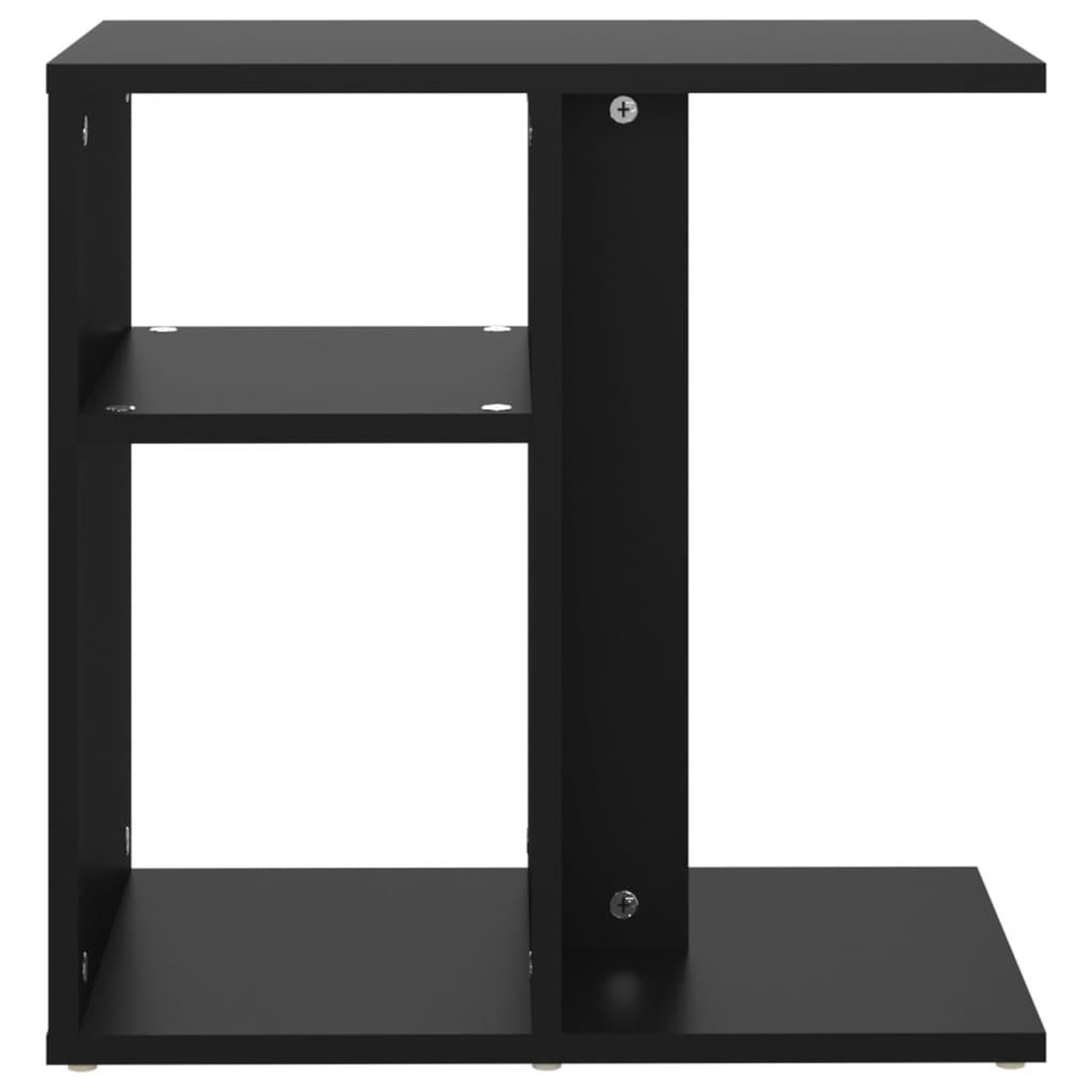 Voir la diapositive 5 : VIDAXL Table d'appoint Noir 50x30x50 cm Bois d'ingenierie