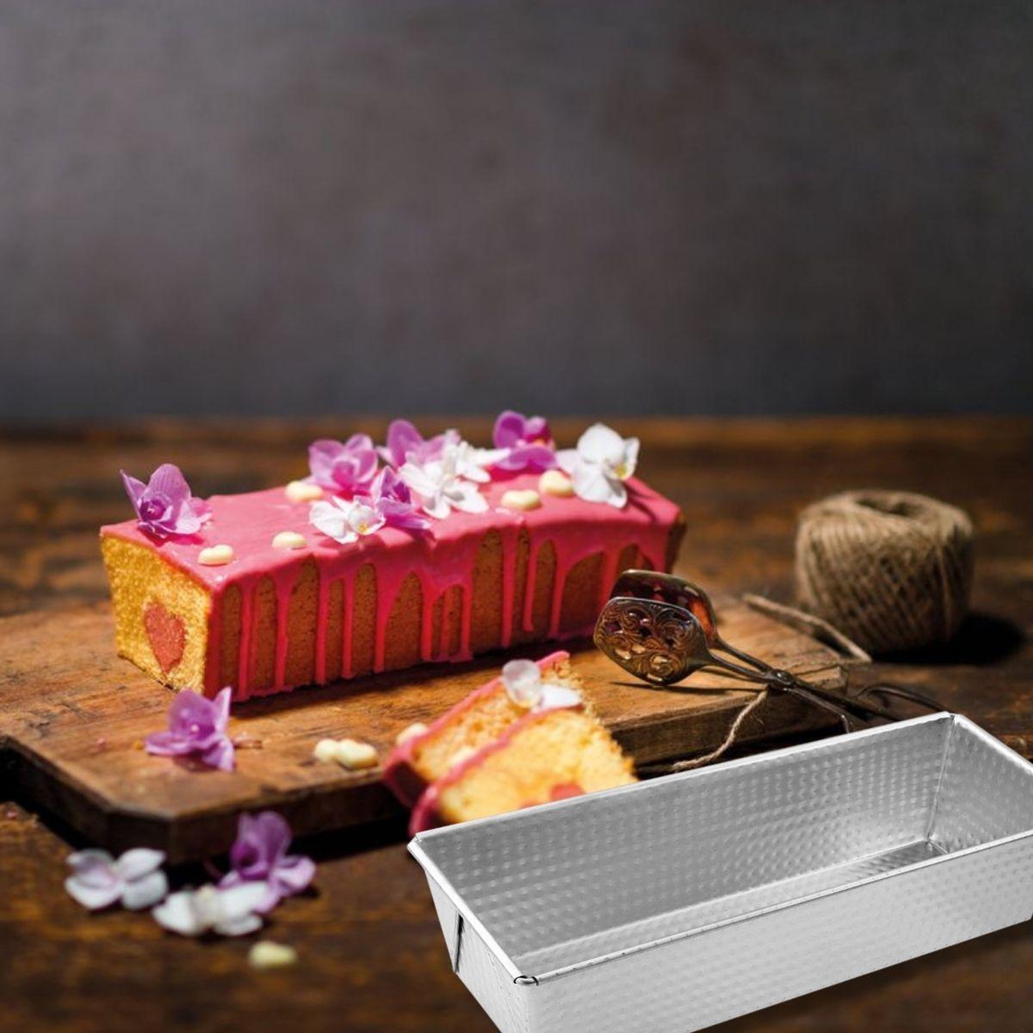 Voir la diapositive 2 : ZENKER Lot de 2 moules à cakes 25,5 x 11,2 cm et 30 x 11,5 cm zenker silver