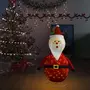 VIDAXL Decoration de Noël Figurine Pere Noël LED Tissu de luxe 120 cm