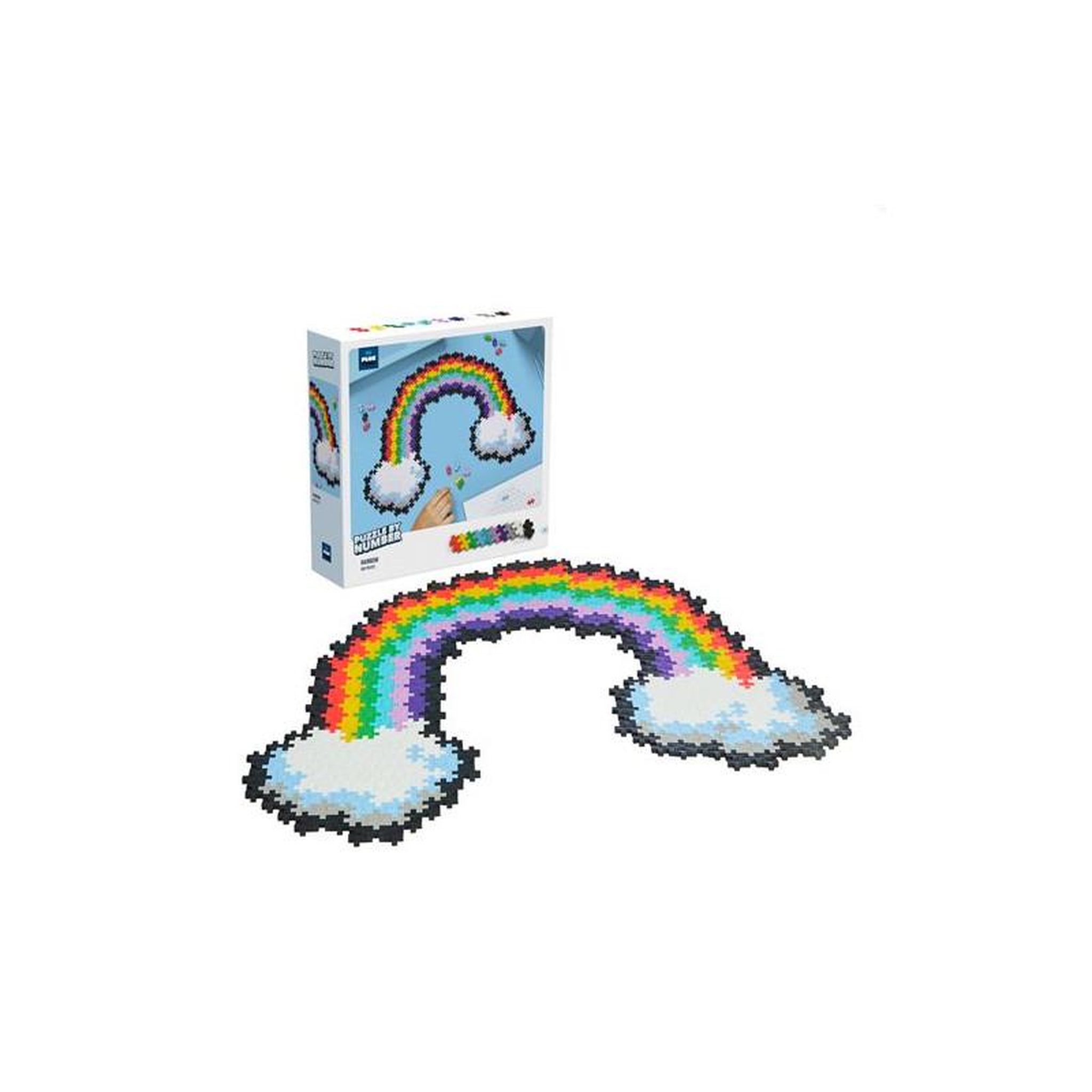 EZICLEAN Jeu de construction Plus Plus Arc en ciel 500 pièces