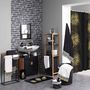 Voir la diapositive 3 : Paris Prix Tapis de Bain Imprimé  Orbella  45x75cm Noir