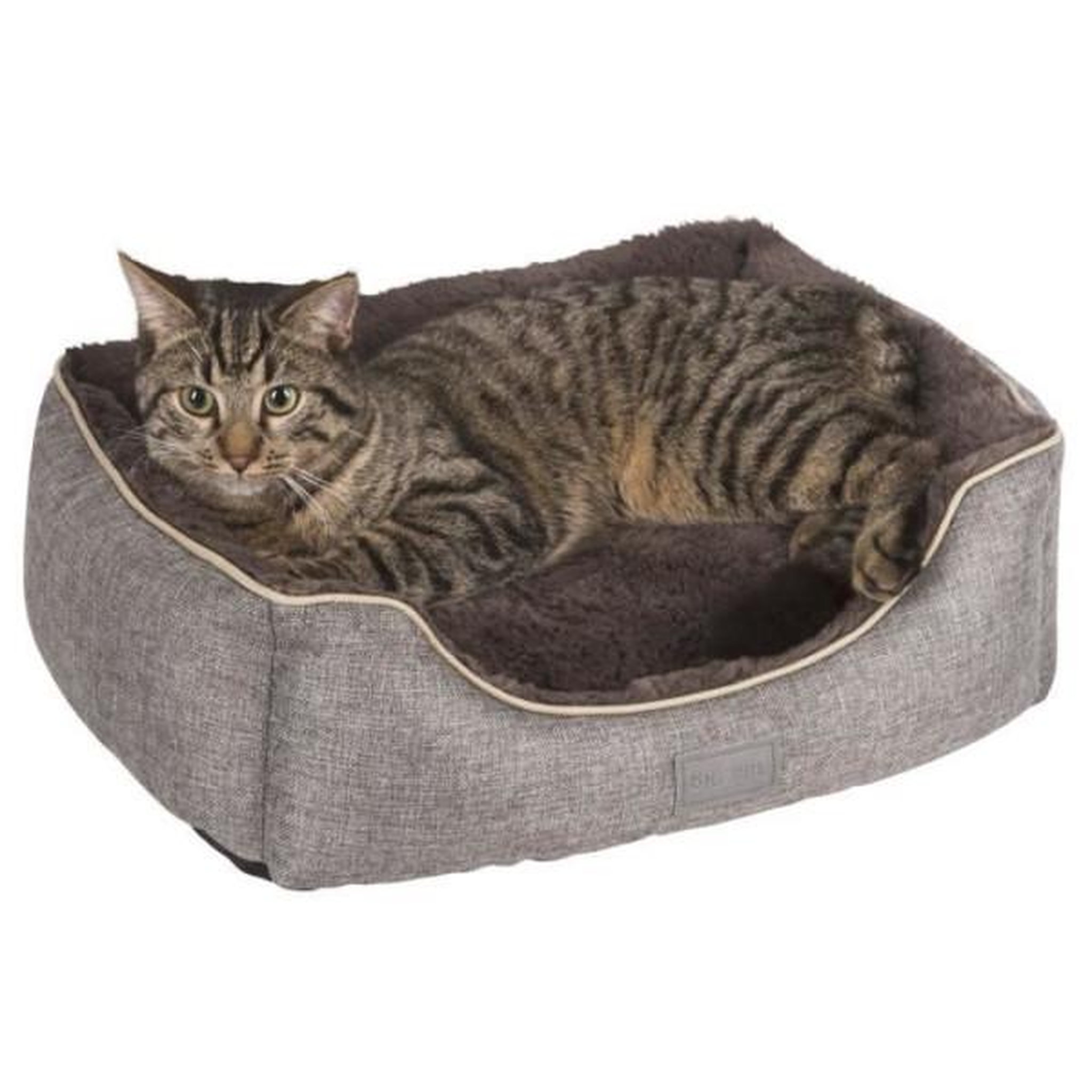 Voir la diapositive 3 : KERBL Kerbl panier corbeille samuel - 50 x 40 x 15 cm - argent et gris - pour chien