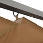Voir la diapositive 4 : VIDAXL Pergola avec toit retractable taupe 3x3 m acier 180 g/m^2
