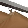 Voir la diapositive 4 : VIDAXL Pergola avec toit retractable taupe 3x3 m acier 180 g/m^2