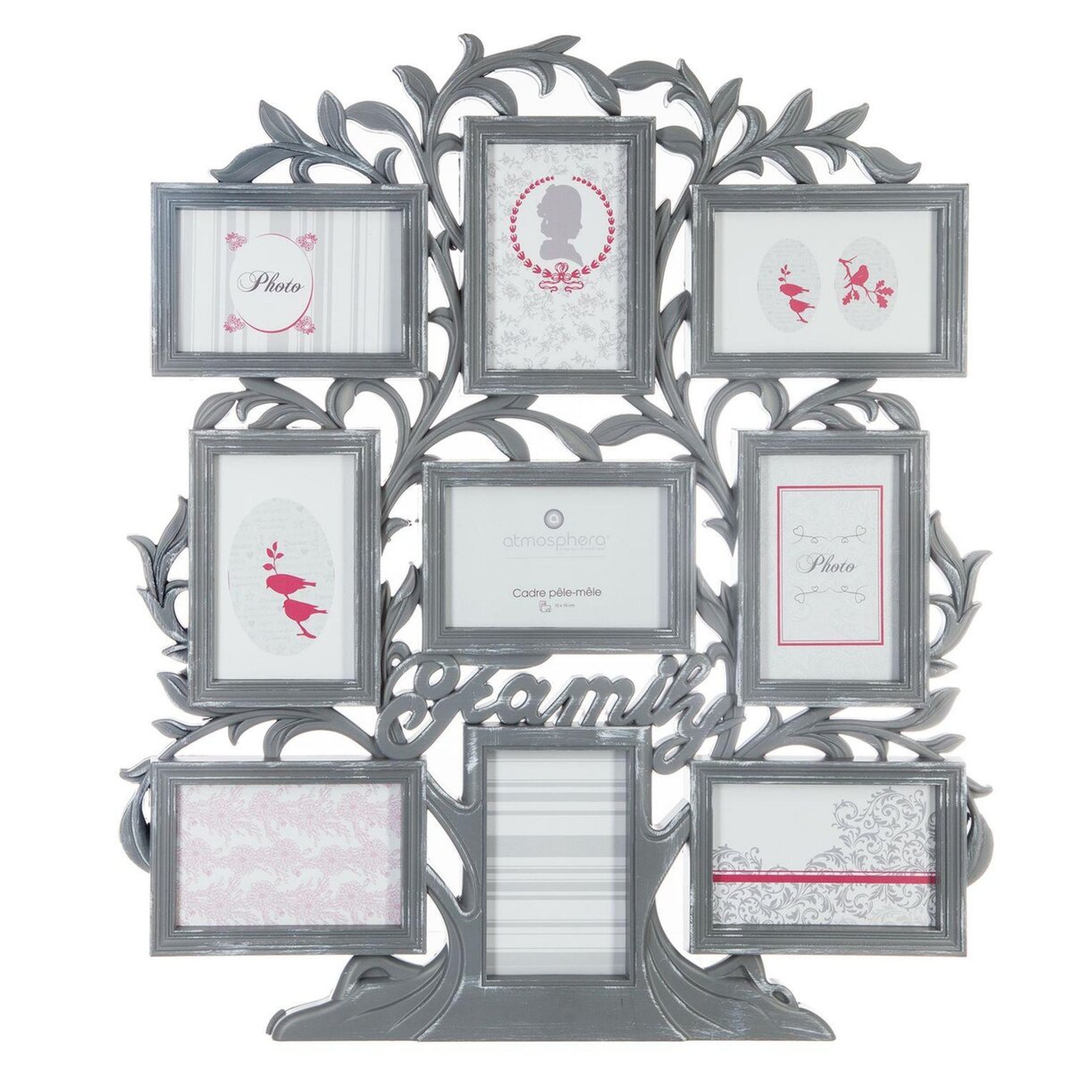 ATMOSPHERA Pêle-mêle 9 Photos Arbre - 53 x 60 cm