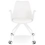 Voir la diapositive 2 : Paris Prix Chaise de Bureau Design  Mirabel  89cm Blanc