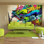 Paris Prix Papier Peint  Funky Graffiti. Coloris disponibles : Multicolore