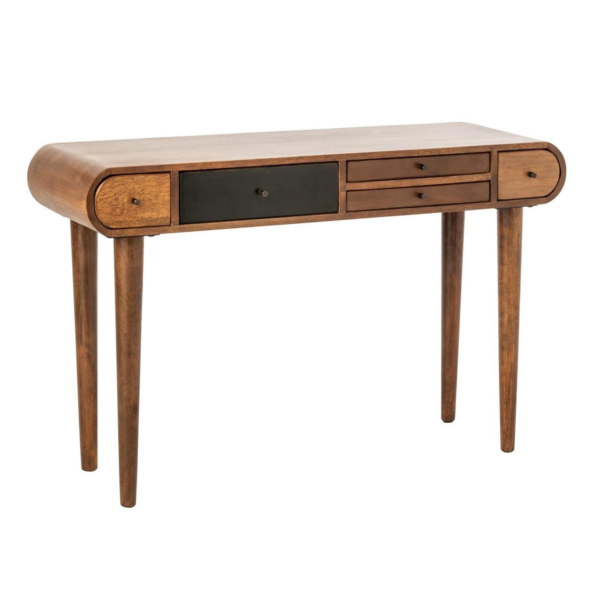 J-LINE Console 5 tiroirs en bois  sixty  120cm naturel