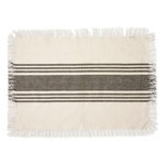 SECRET DE GOURMET Set de Table Rayé Déco  Délice  30x45cm Blanc