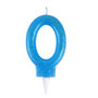 Voir la diapositive 1 : Paris Prix Bougie d'Anniversaire Paillette  Chiffre 0  7cm Bleu