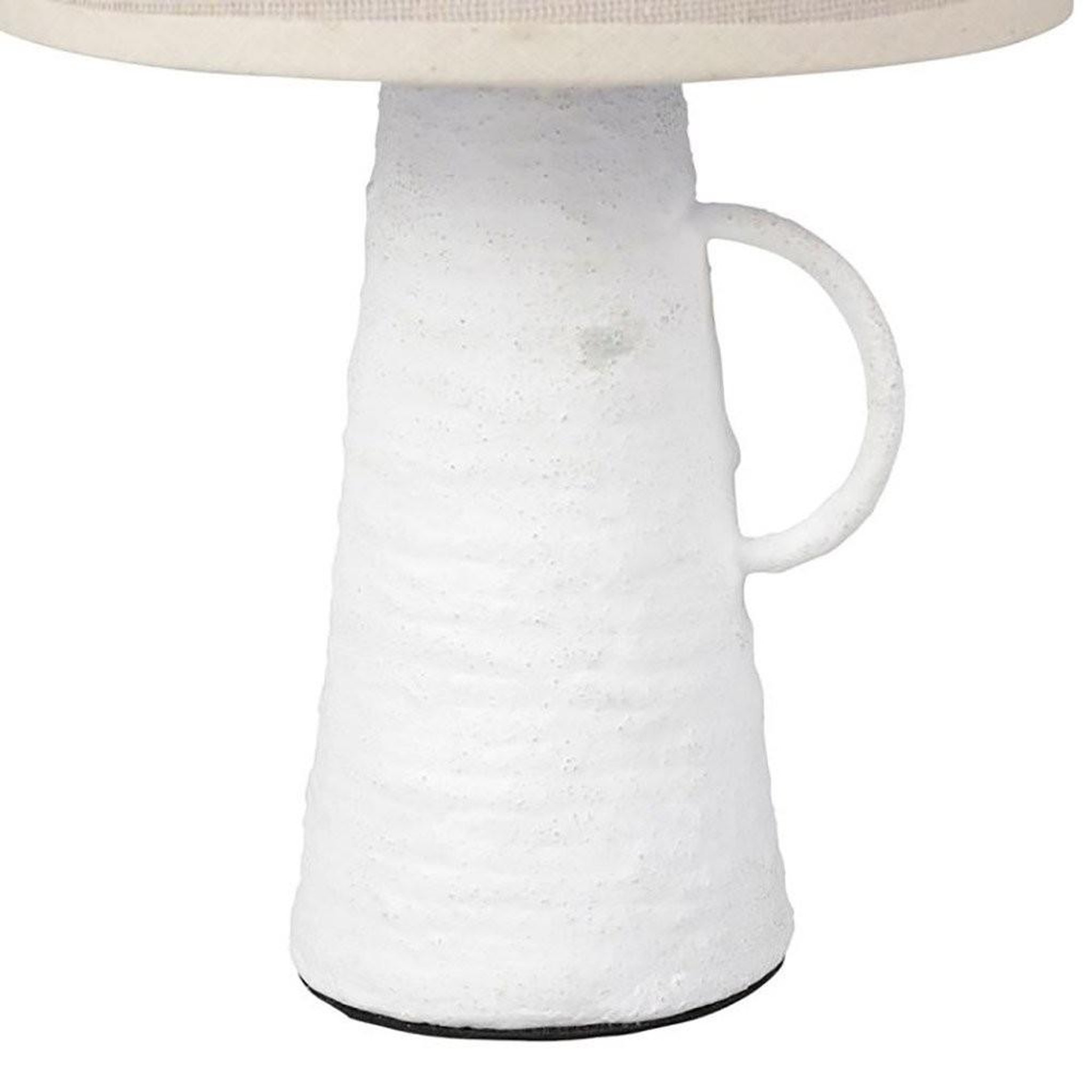 Voir la diapositive 2 : OSTARIA Lampe amphore métal Abisko blanche beige