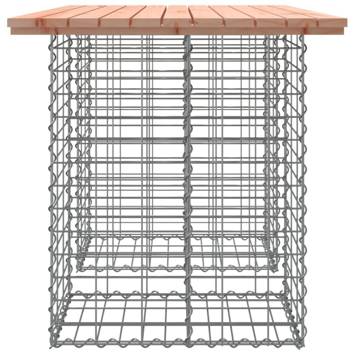 VIDAXL Banc de jardin design gabion 100x70x72cm bois massif de douglas