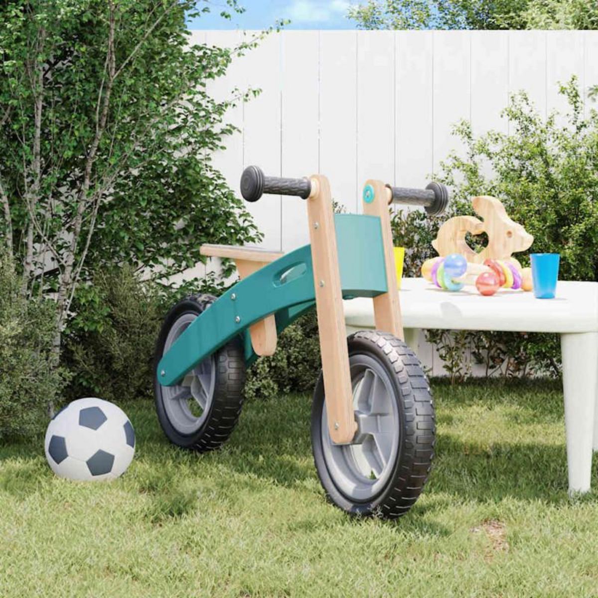 VIDAXL Vélo d équilibre pour enfants bleu clair