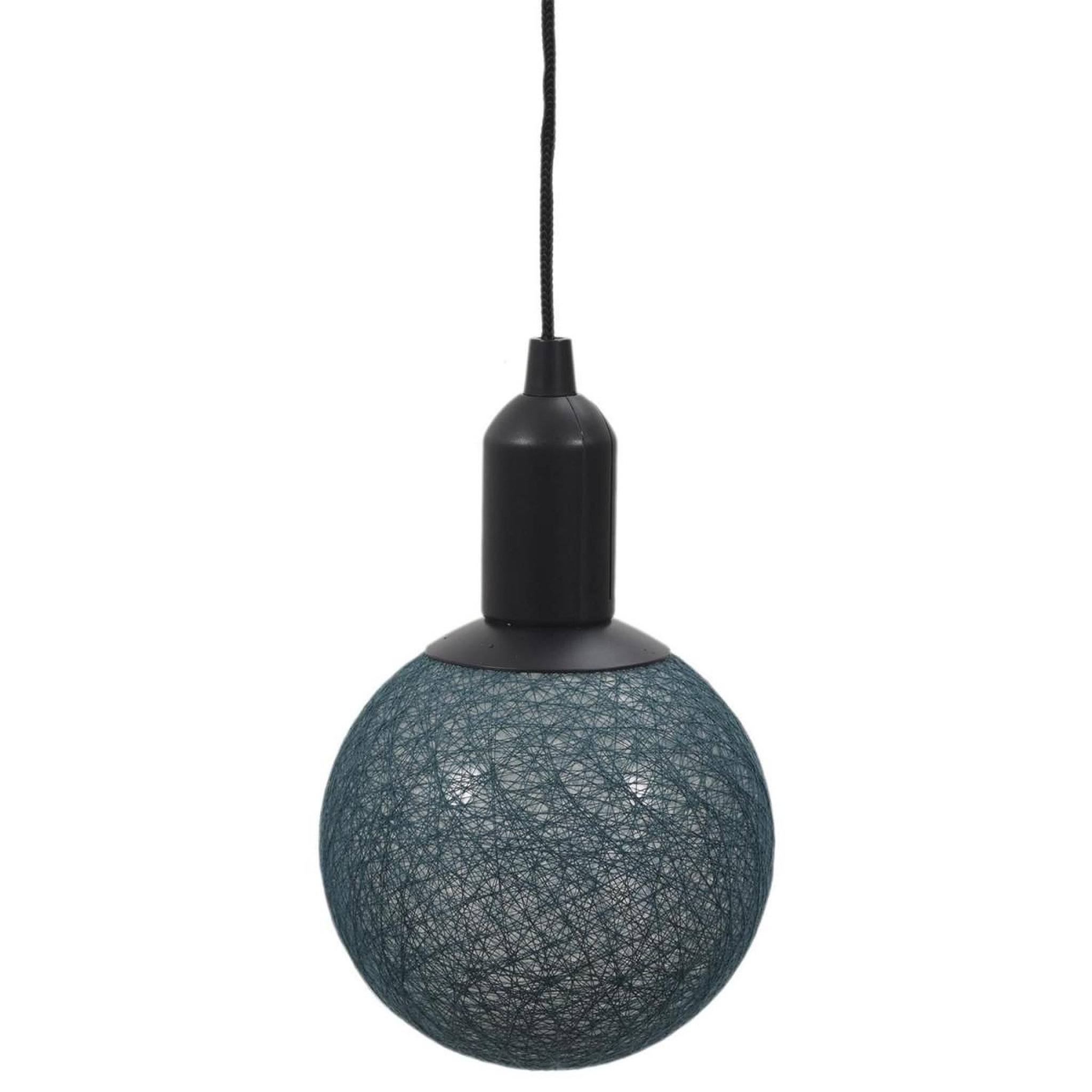 The Home Deco Factory Lampe suspension à led  boule  24cm bleu