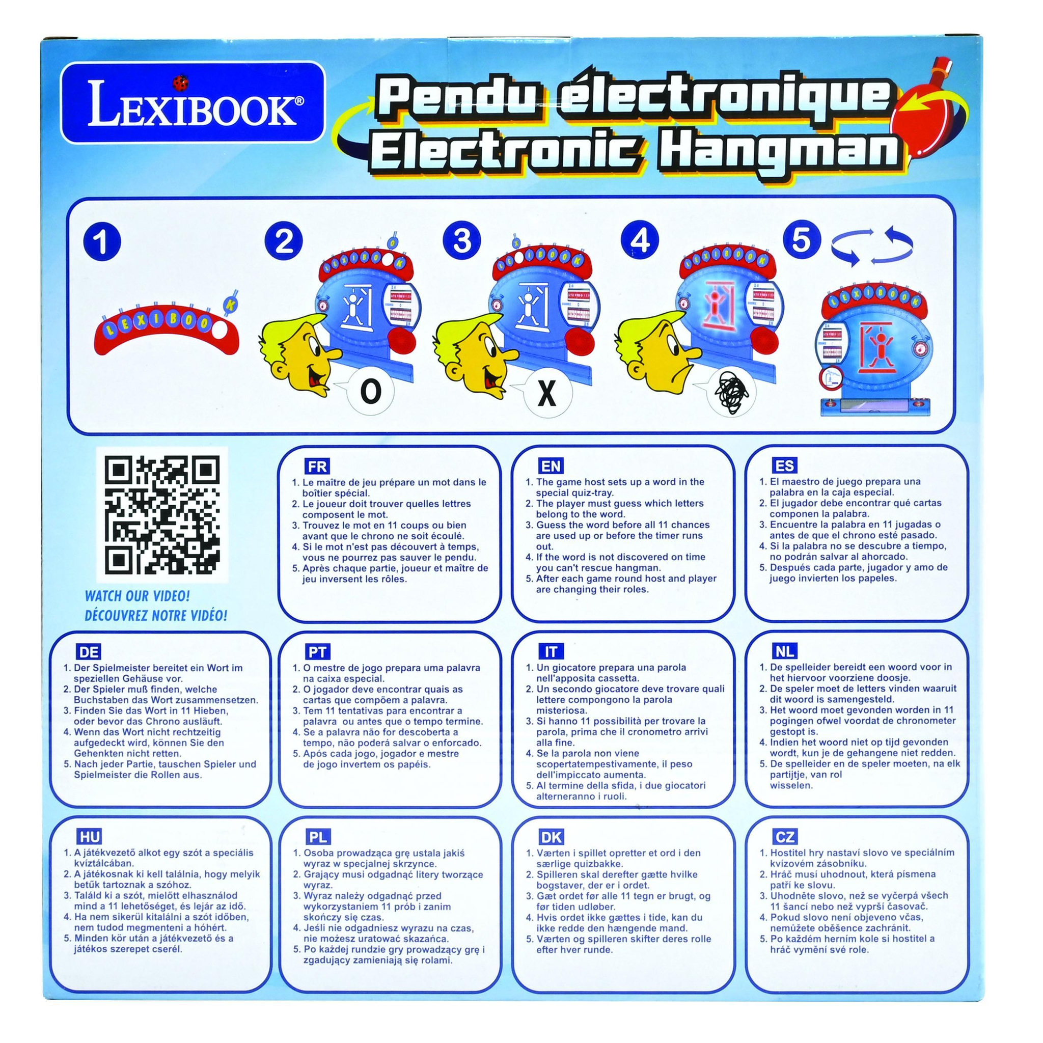 Voir la diapositive 5 : Lexibook Jeu du Pendu électronique