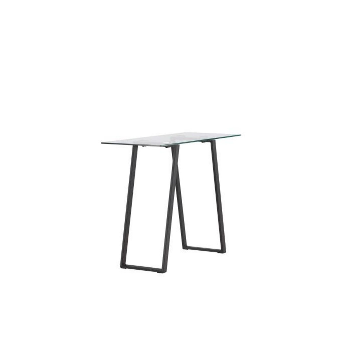 Paris Prix Console Design en Verre  Horten  100cm Noir