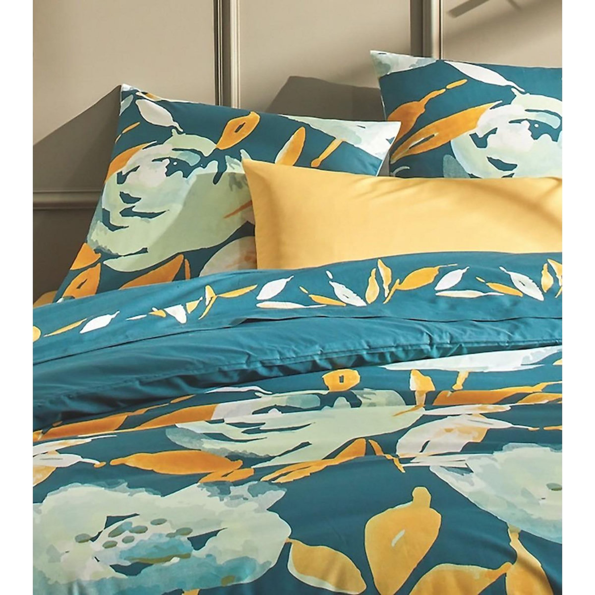 Home collection Parure de couette 100% coton 57 fils suzie