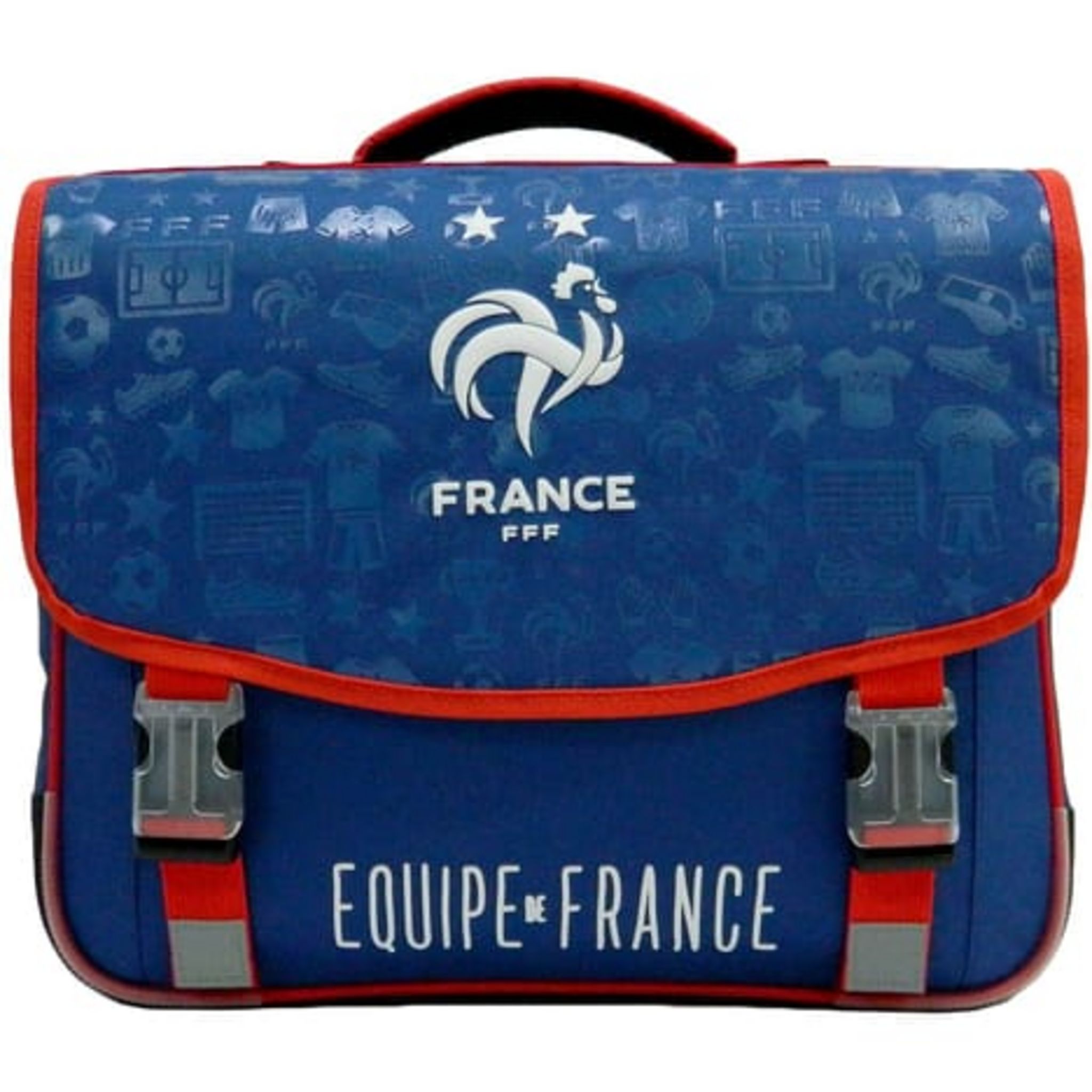 FFF Cartable 41cm CM1/CM2 Bleu Fédération Française de Football pas ...