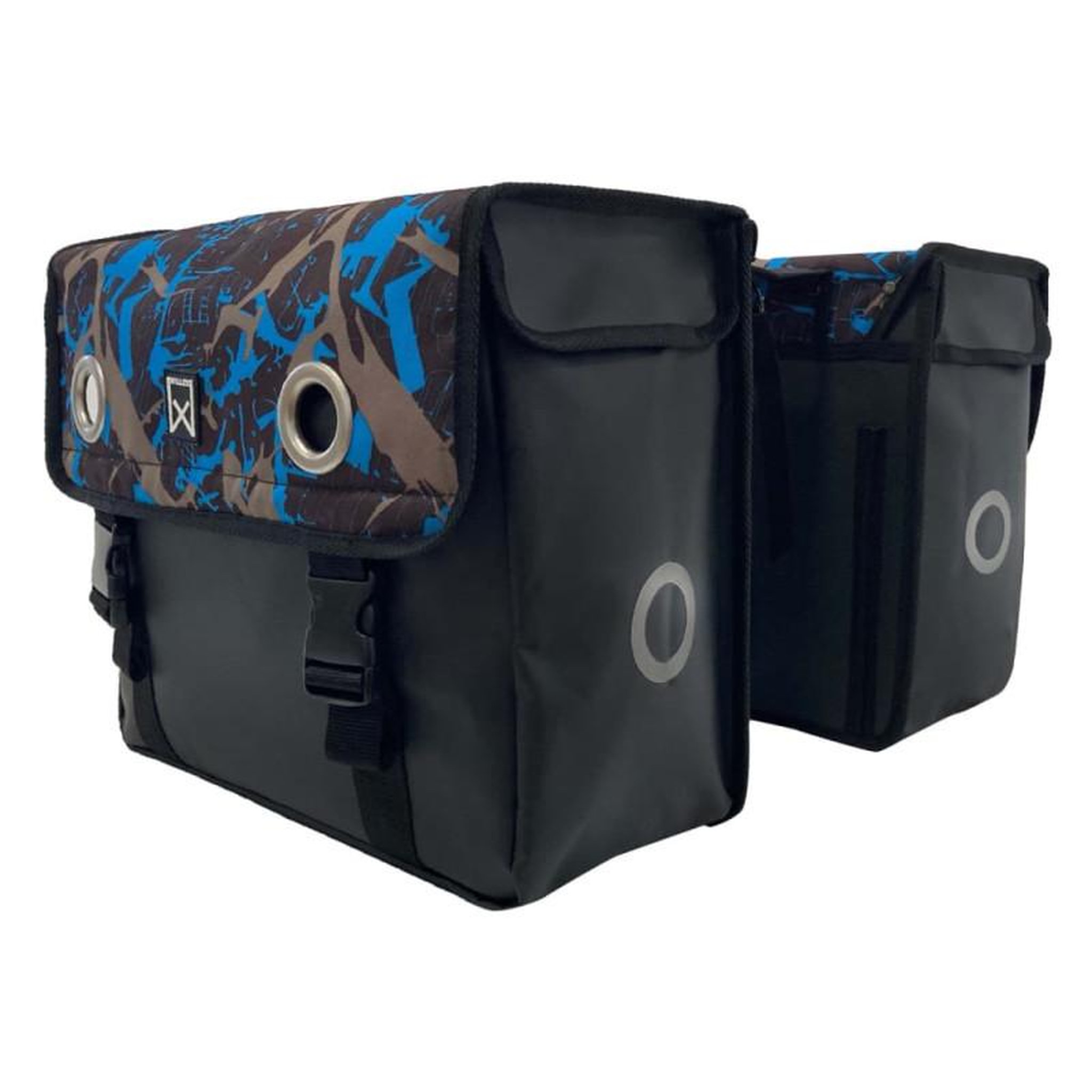 Voir la diapositive 3 : Willex Willex Sacoches de vélo 30 L Ice Tarpaulin bleu et noir