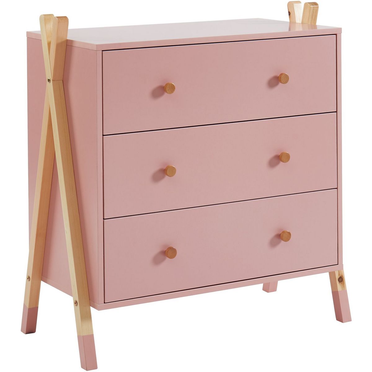 Commode enfant TIPI 3 tiroirs  L81cm AUGUSTIN