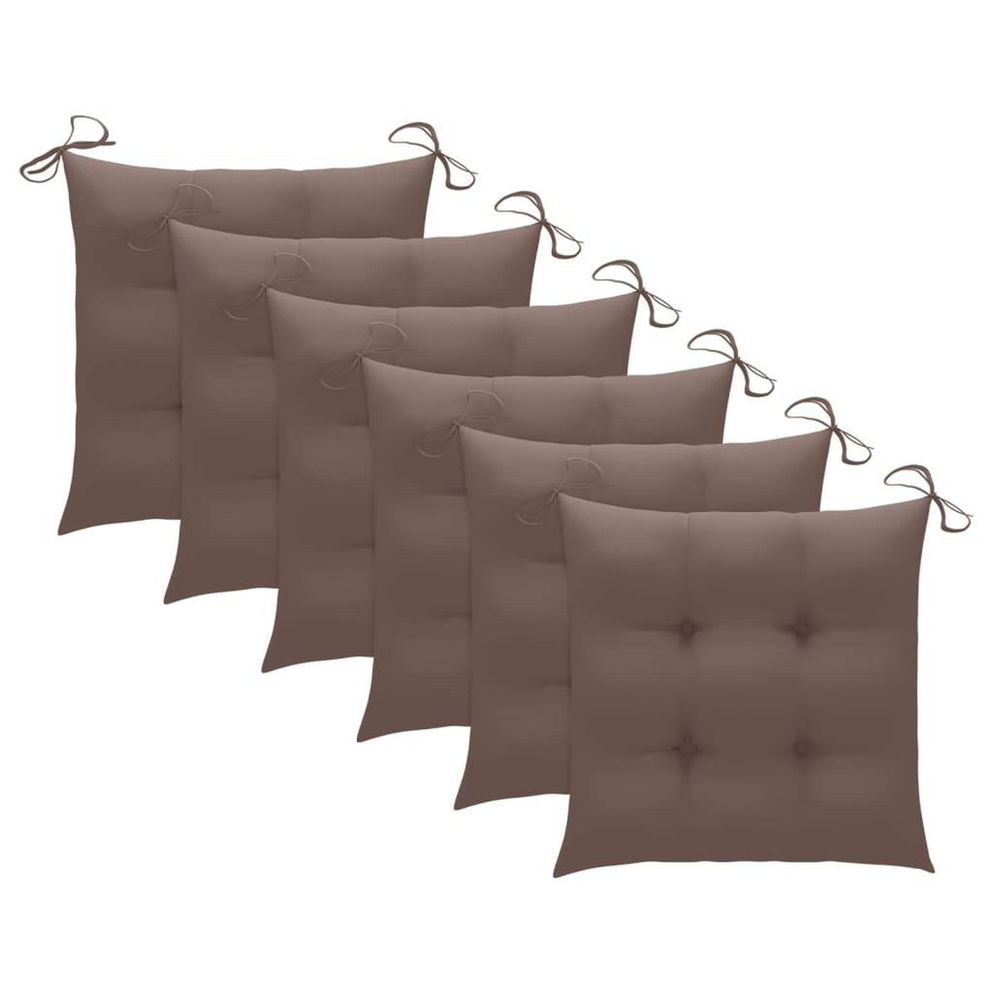 Voir la diapositive 5 : VIDAXL Chaises de jardin et coussins lot de 8 Bois acacia solide Gris