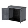 Voir la diapositive 5 : DURAMAX Armoire de rangement jardin Résine  - 1200L - Gris - STOREAWAY ARC LID