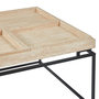 Voir la diapositive 4 : Paris Prix Table Basse Compartimentée  Duplix  80cm Beige