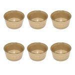 SECRET DE GOURMET Lot de 6 Bols en Faïence  Joel  50cl Beige