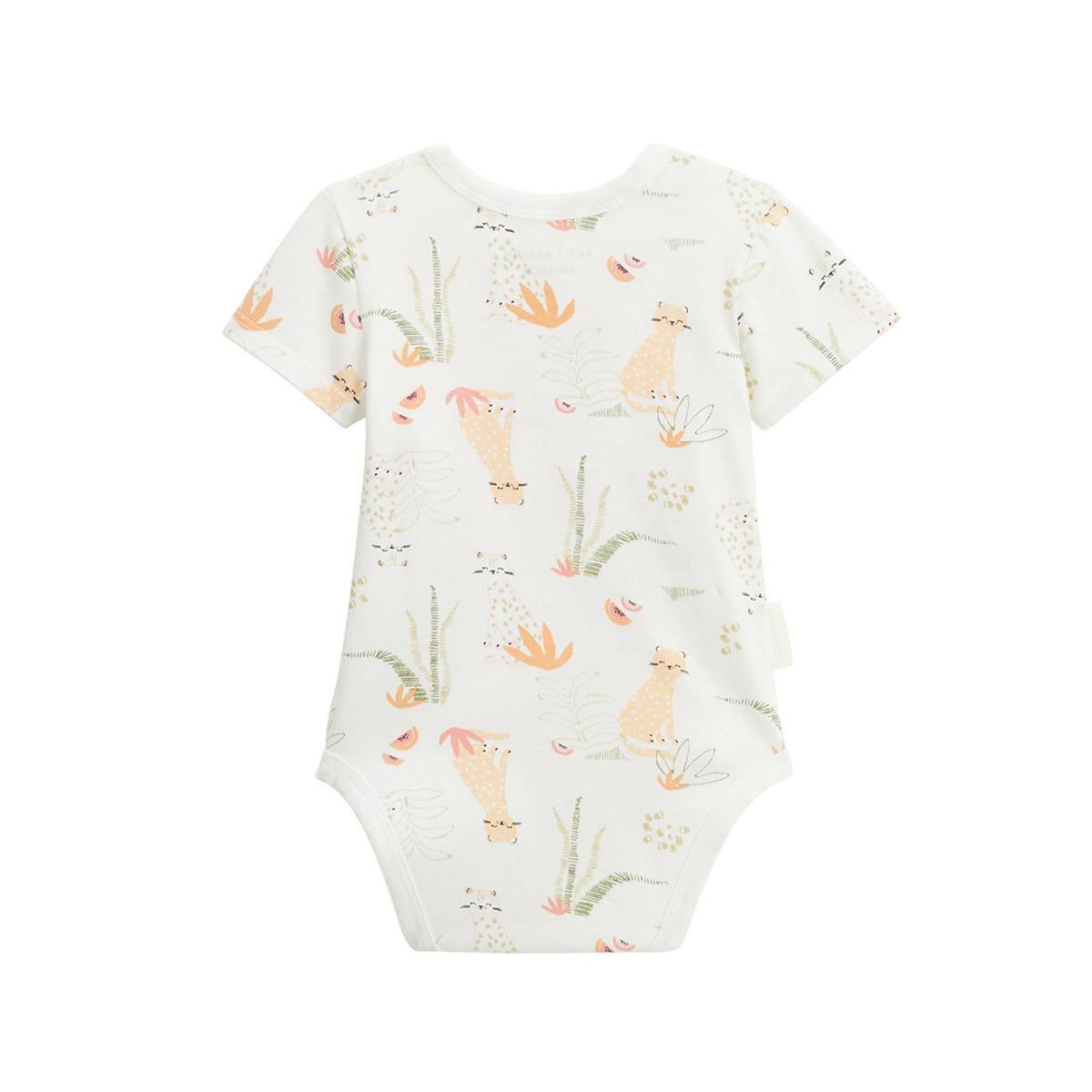 Petit Béguin Lot de 2 bodies bébé manches courtes ouverture croisée Sierra