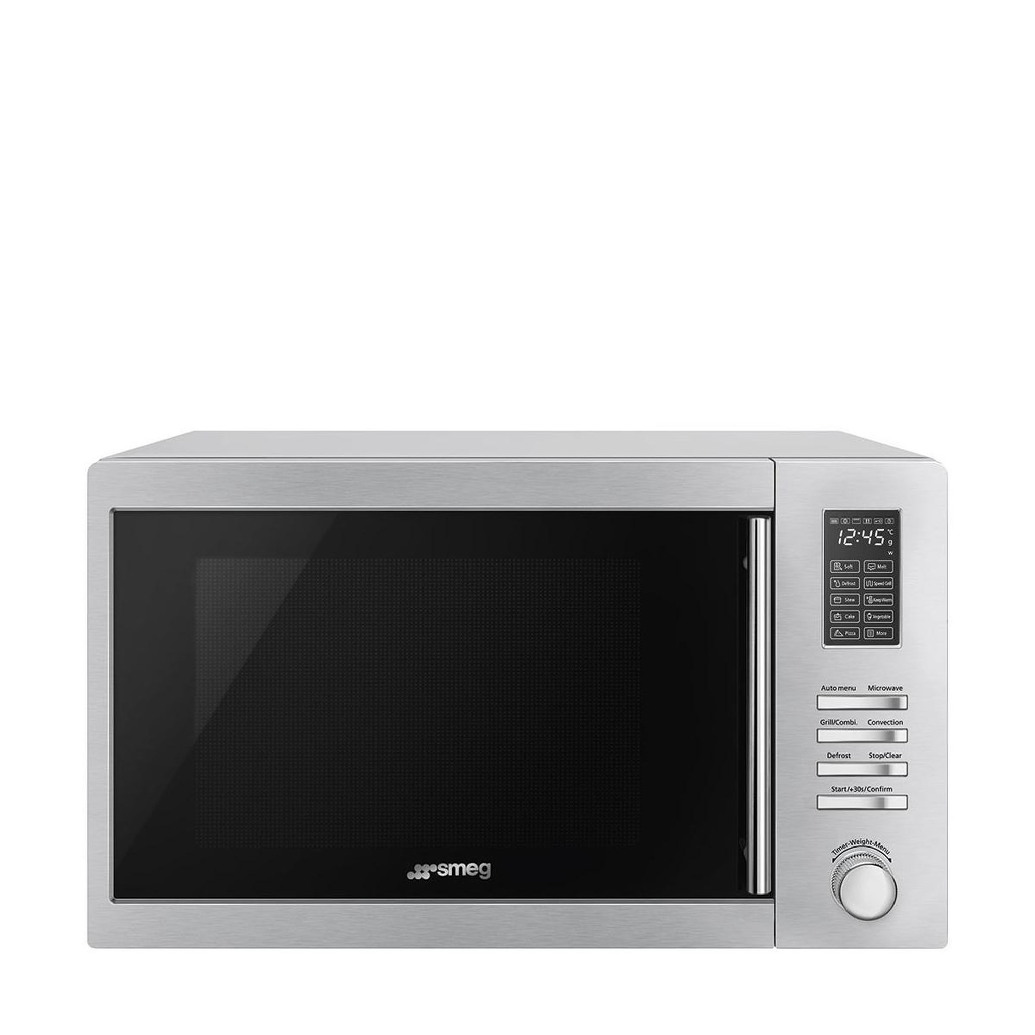 SMEG Four à micro-ondes combiné à surface plane smeg moe34cxi2 35 l 1100 w acier inoxydable noir