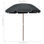 Voir la diapositive 5 : VIDAXL Parasol de jardin avec mat en acier 240 cm anthracite