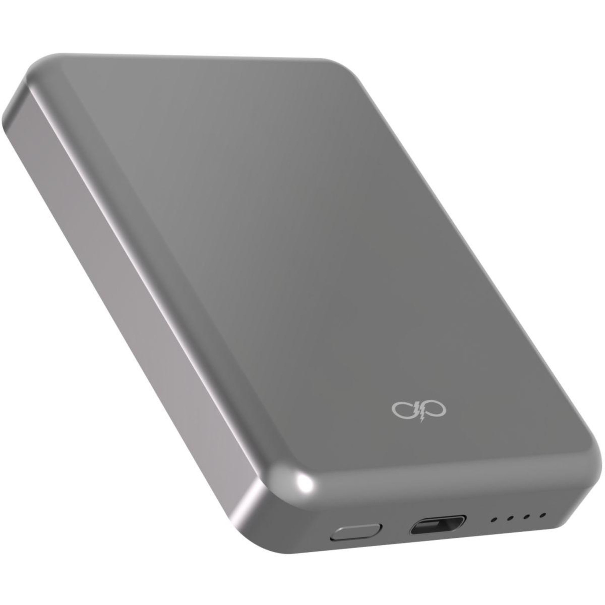 Voir la diapositive 3 : FORCE POWER Batterie externe 5000mah magsafe 15w argent