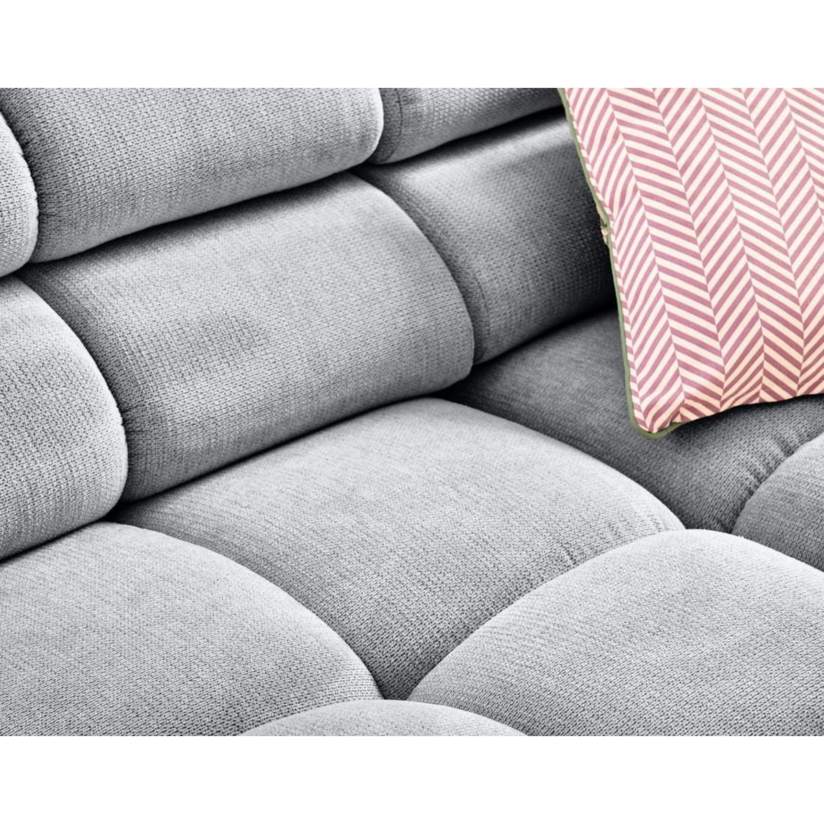 LISA DESIGN Matera - canapé d'angle gauche 3 places avec têtières réglables en tissu texturé