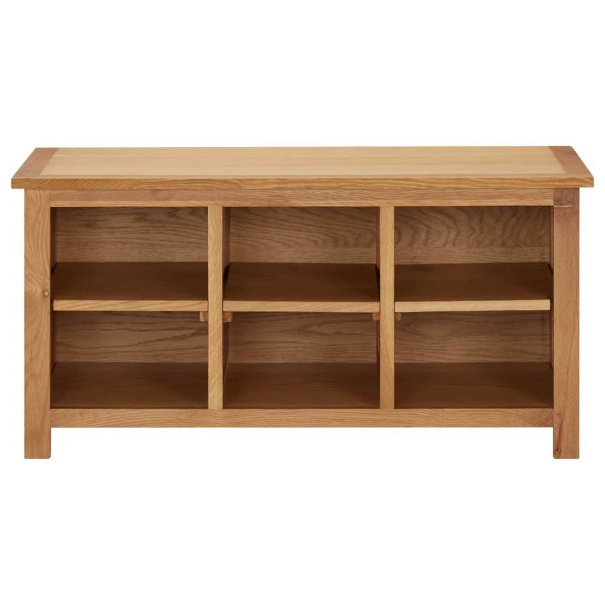 VIDAXL Etagere a chaussures 90x37x45 cm Bois de chene solide